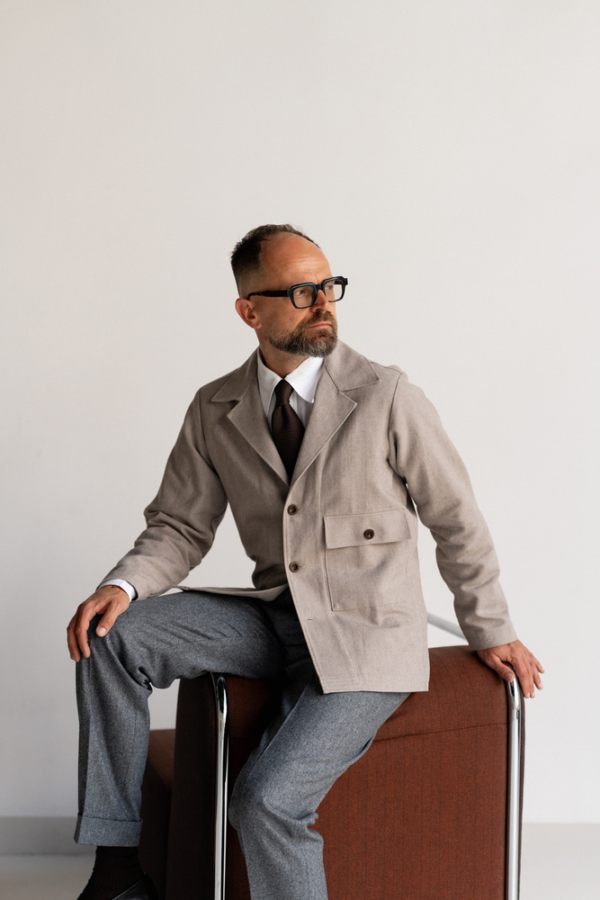 Beige Jacket Poszetka x IWP Clothing Tailoring Casual
