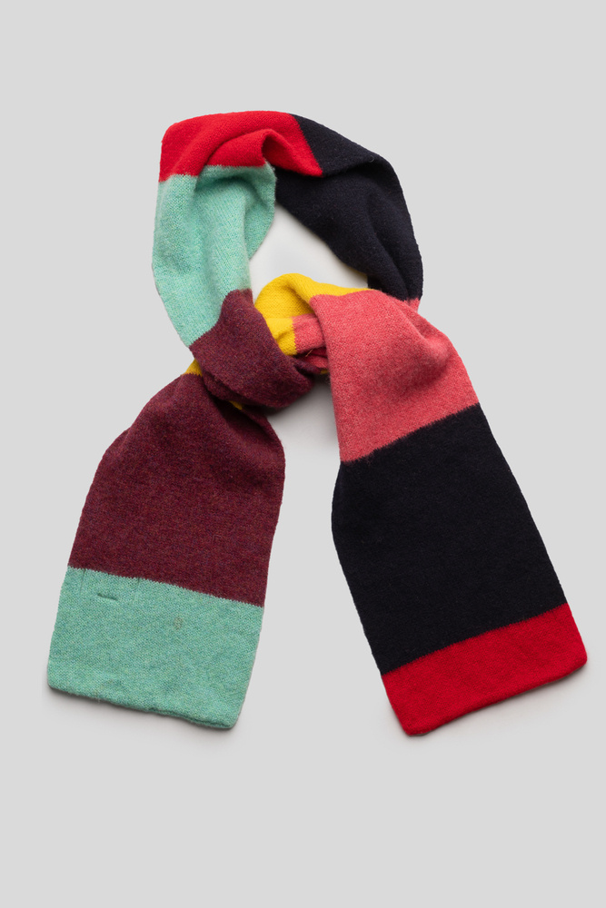 Bright Color Block Lambswool Scarf Accessories Accessories