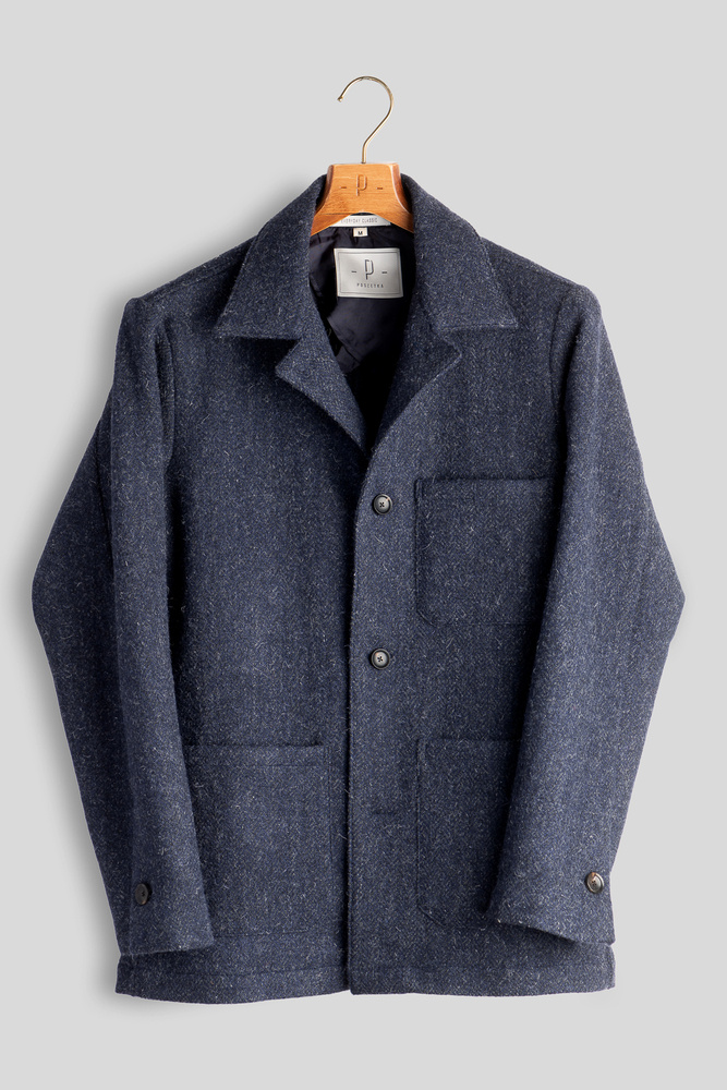 ジャケット・アウター raughlow cocoon tweed jaket(navy) Navy Tweed 'Easy Jacket' | Clothing  Tailoring  Casual Jackets